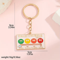 Colorful Zinc Alloy Keychain Men's Holiday Gift