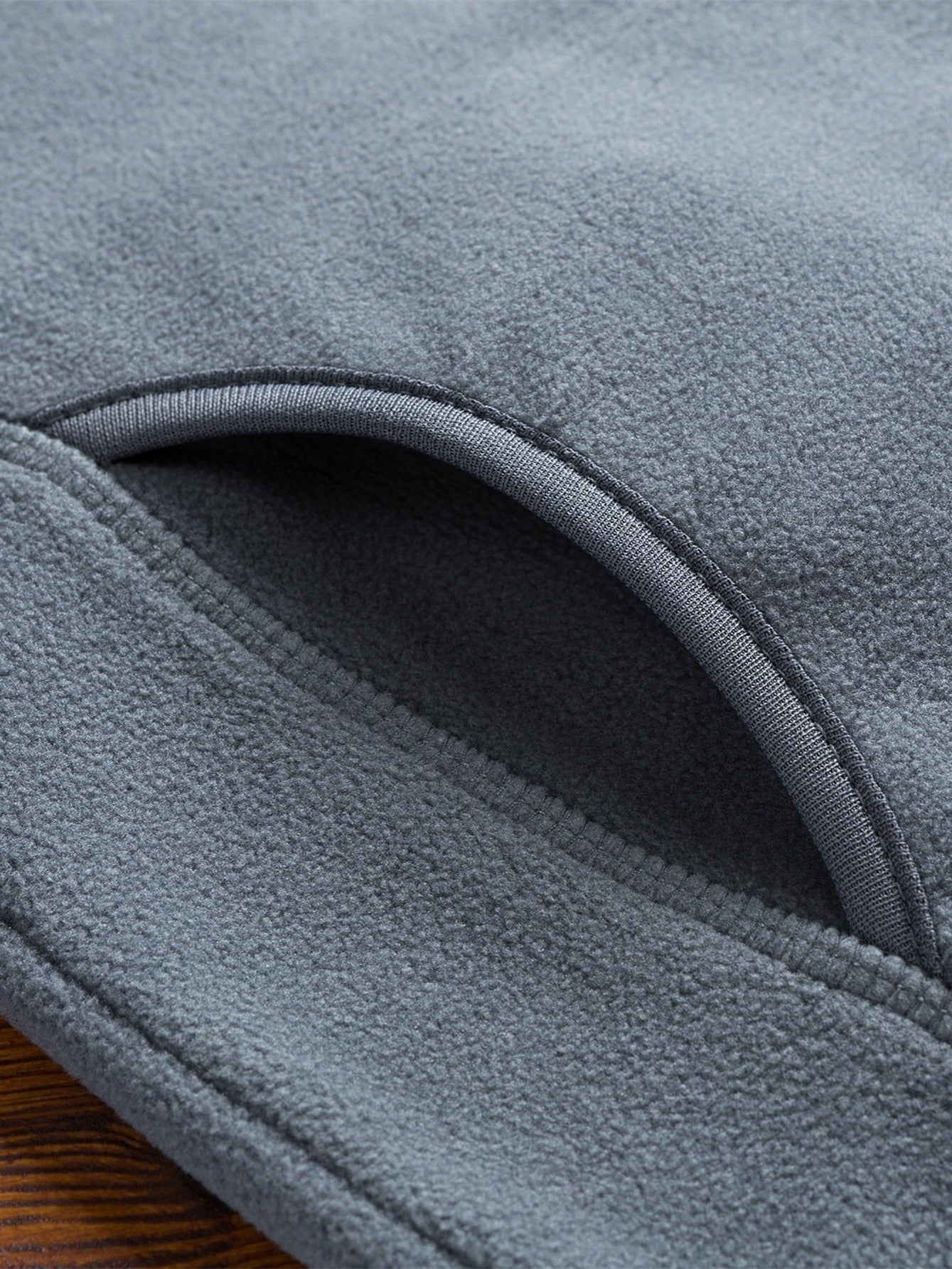 Men's Grey Casual Stand Collar Jacket