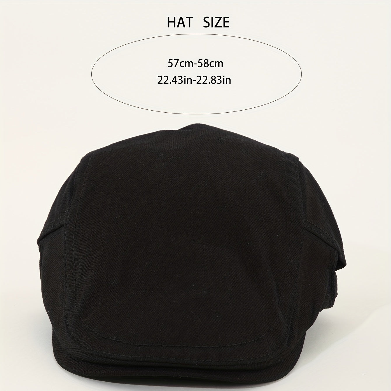 Unisex Denim Flat Cap Beret Newsboy Hat Vintage Style
