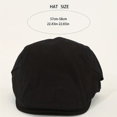 Unisex Denim Flat Cap Beret Newsboy Hat Vintage Style