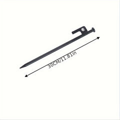 4pcs Steel Tent Nails Heavy Duty Awning Stakes - Outdoor Hiking Gardening Canopy
