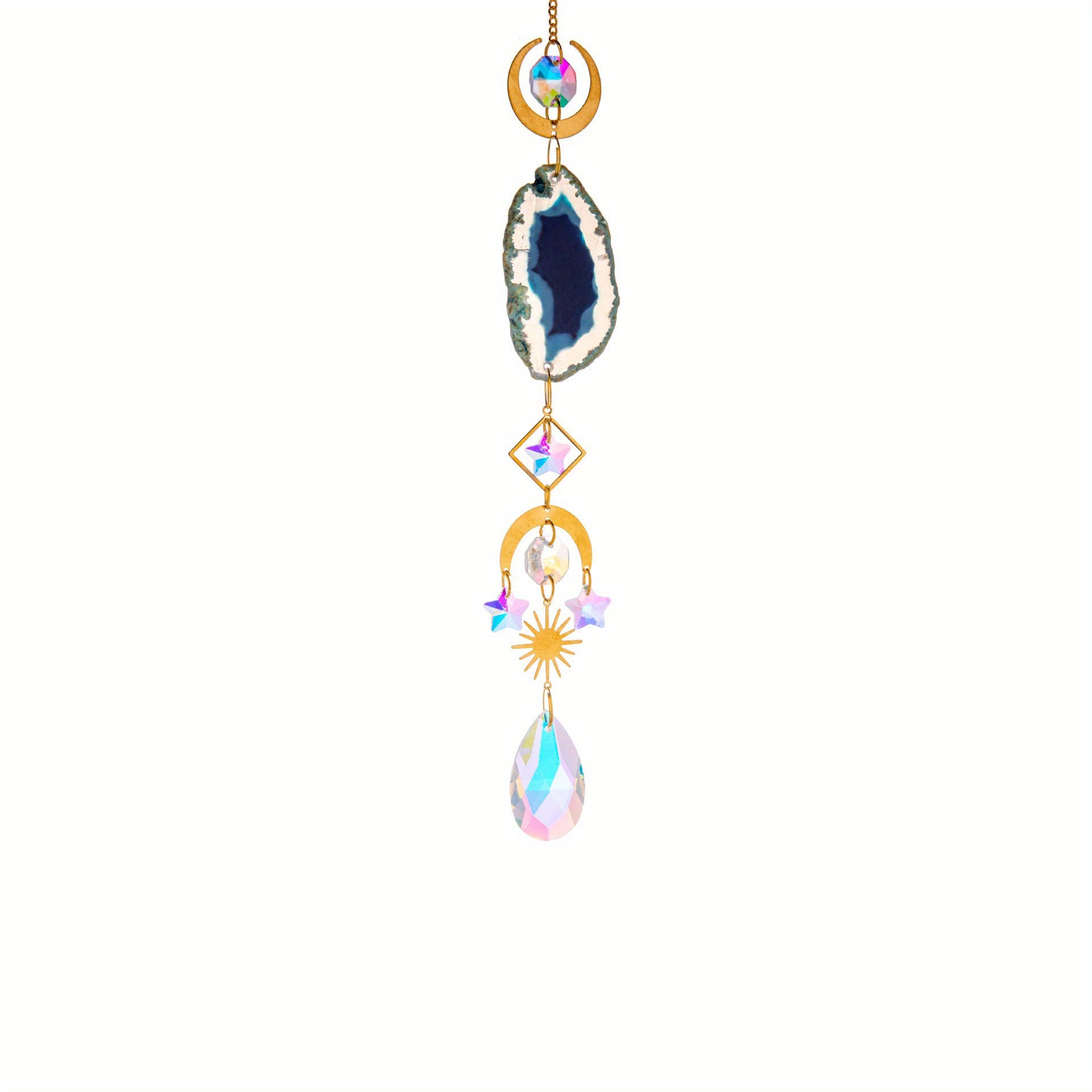 6 Heart Shaped Crystal Suncatchers - Wedding Home Car Decor