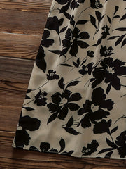  Casual Dress Womens Plus Floral Print Short Sleeve