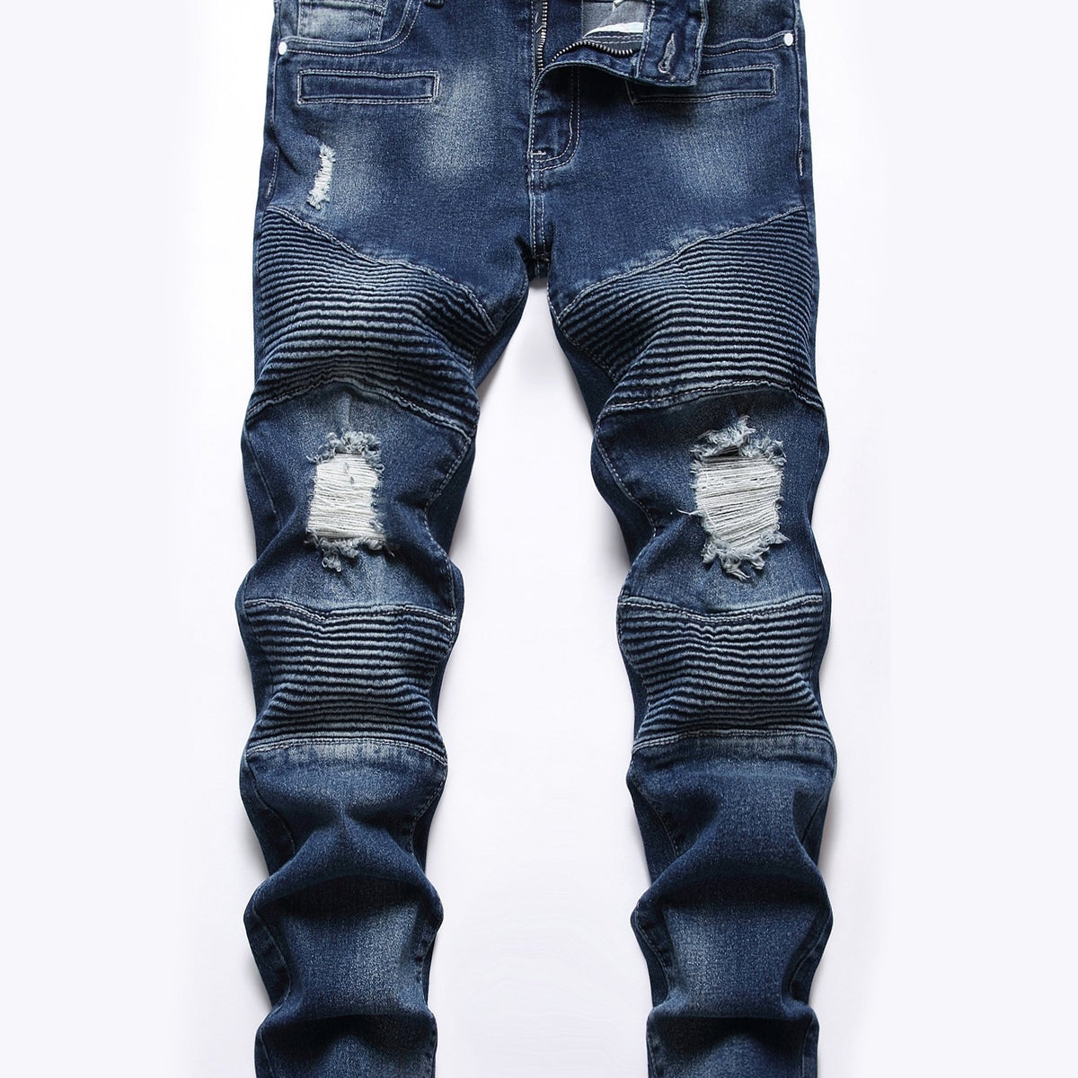 Boys Distressed Stretch Skinny Slim Fit Denim Pants Kids Clothes