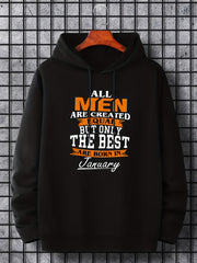 Men's January Print Hoodie Casual Slightly Stretch
