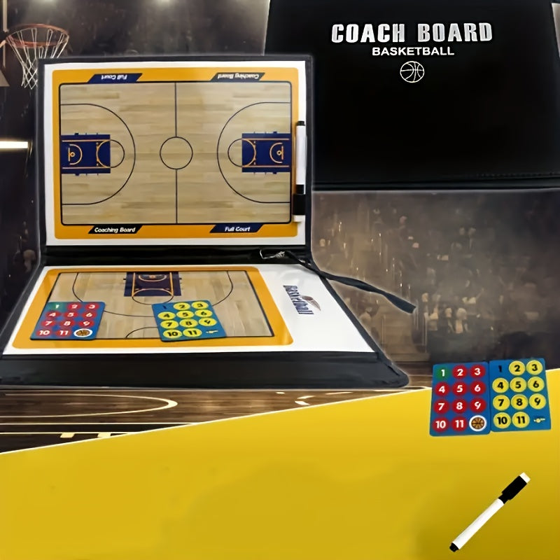 Basketball Coaching Board Double-sided Magnetic Clipboard Kit