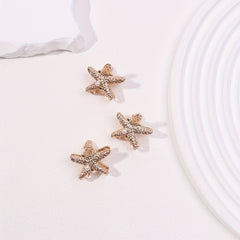 3pcs Small Starfish Hair Claw Nonslip Braids Shark Claw Women Girls Sweet Hair