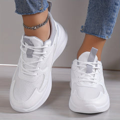 Women's Mesh Breathable Sneakers Lightweight Non Slip Lace Up Shoes