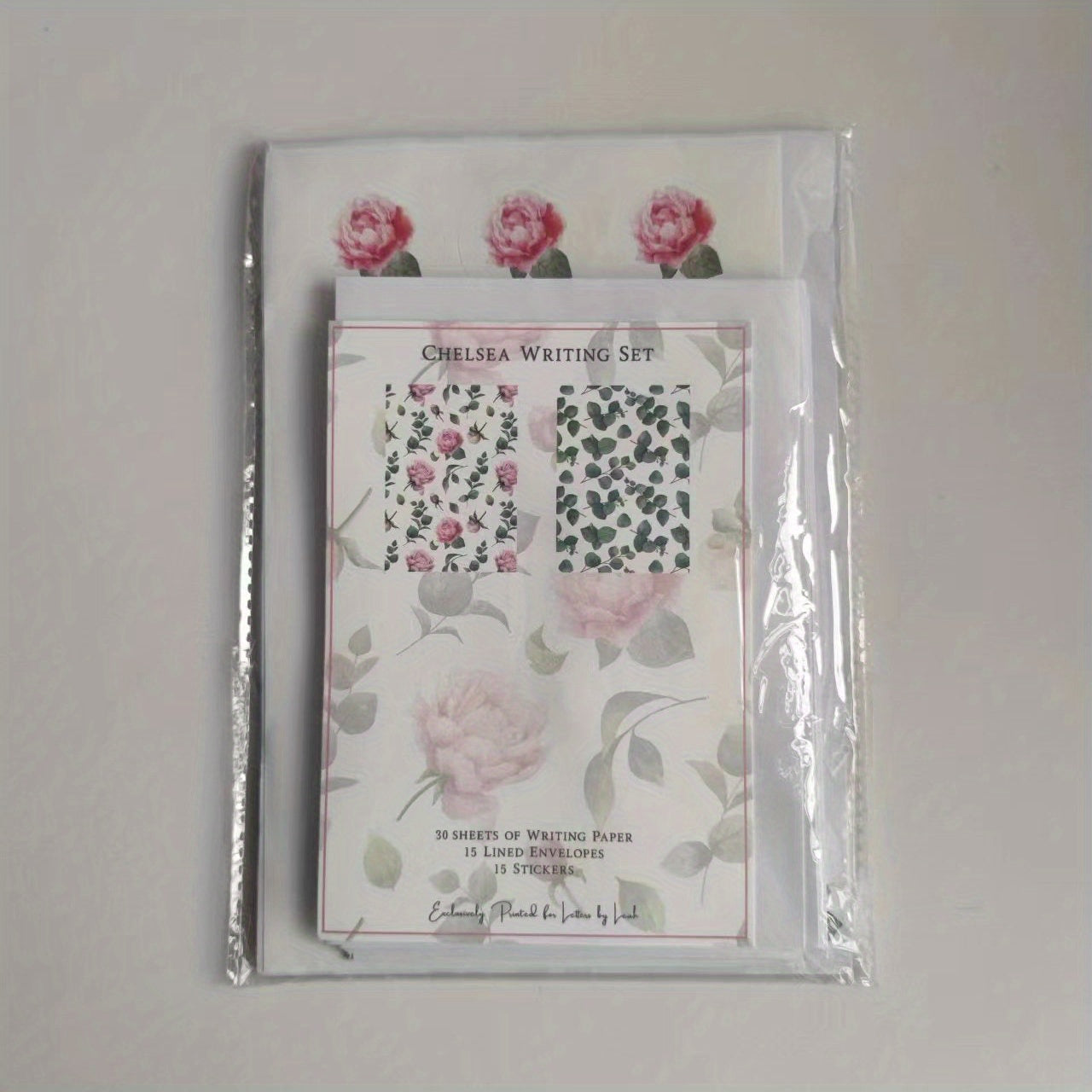 Chelsea Writing Set: 15 Envelopes, 30 Writing Paper, 15 Labels