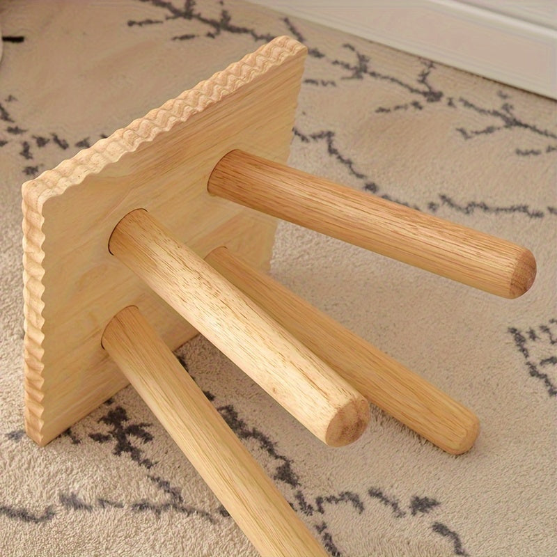 Solid Wood Shoe Changing Stool Removable Small Outdoor Porch Stool