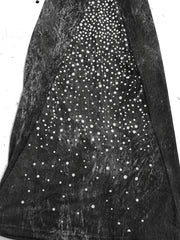  Dot Print Flare Leg Pants High Stretch Waist Band