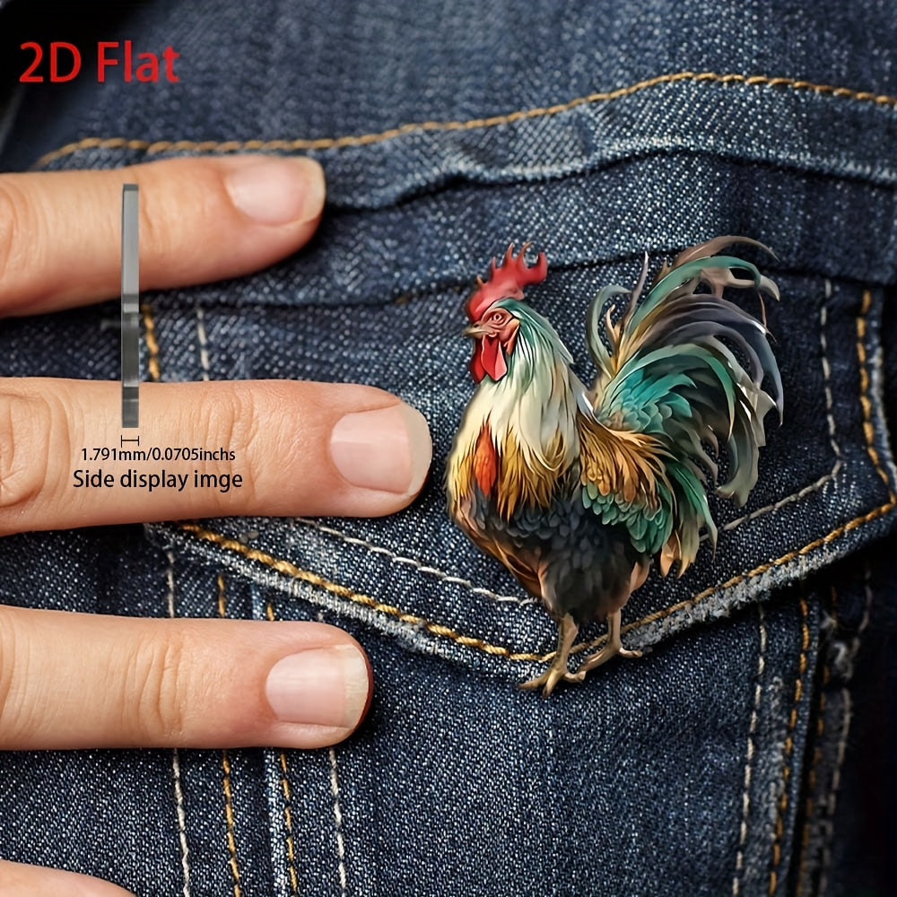 Mother's Gift 2D Acrylic Brooch DIY Accessories Compact Pin