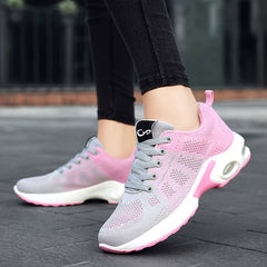 Ombre Air Cushion Shock Absorption Shoes Lightweight Mesh Breathable Sneakers