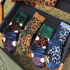 Animal Pattern Crew Socks for Men and Women