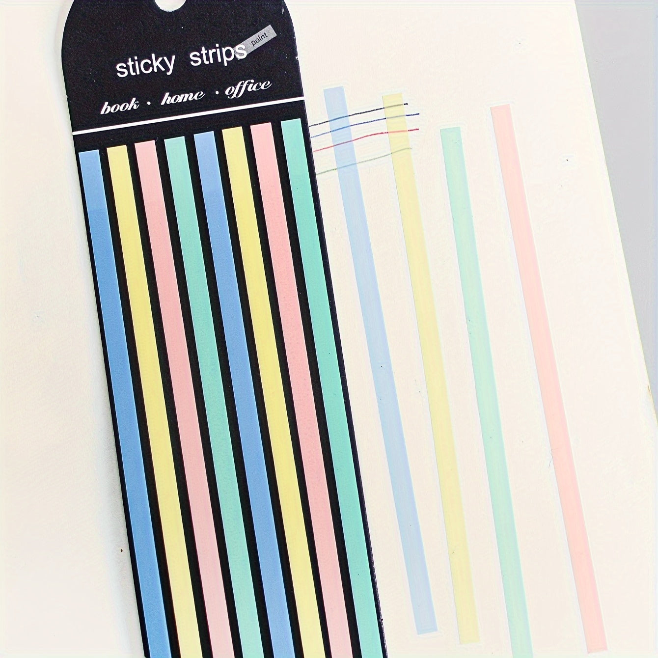 160pcs Thin Strip PET Sticky Notes Record Label Paper Index Stickers