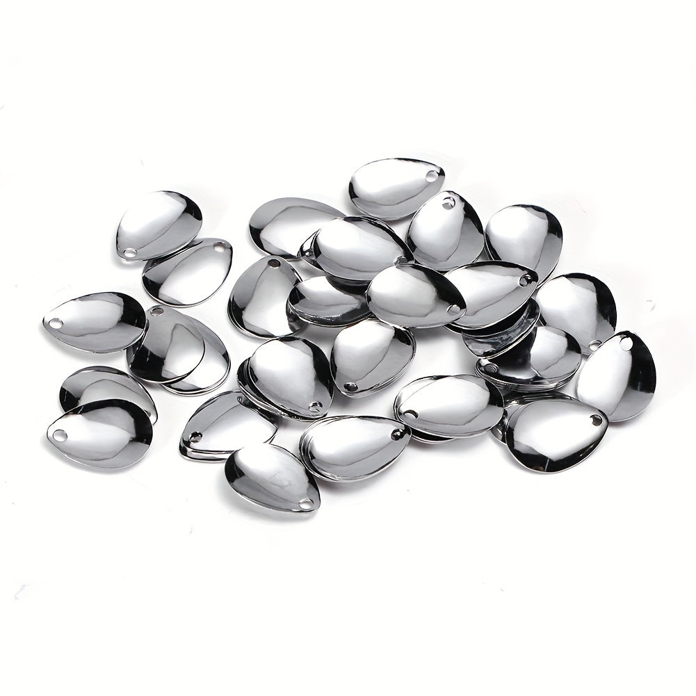 50pcs Fishing Spinner Blades Lures Making Accessories