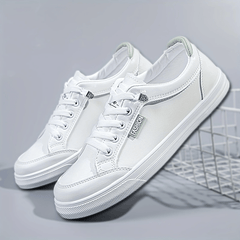 Women's Lace Up Walking Shoes Casual Flat Skate Shoes