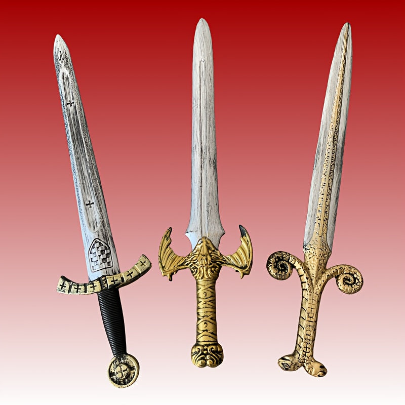 Halloween Plastic Sword Cosplay Accessory Thor'S Hammer Dual Swords