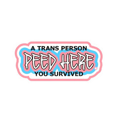 15pcs Transgender Survived Stickers - Reusable PVC Adhesive Durable & Waterproof