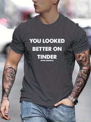 Men's Better Print T-shirt Casual Stretch Breathable Tee