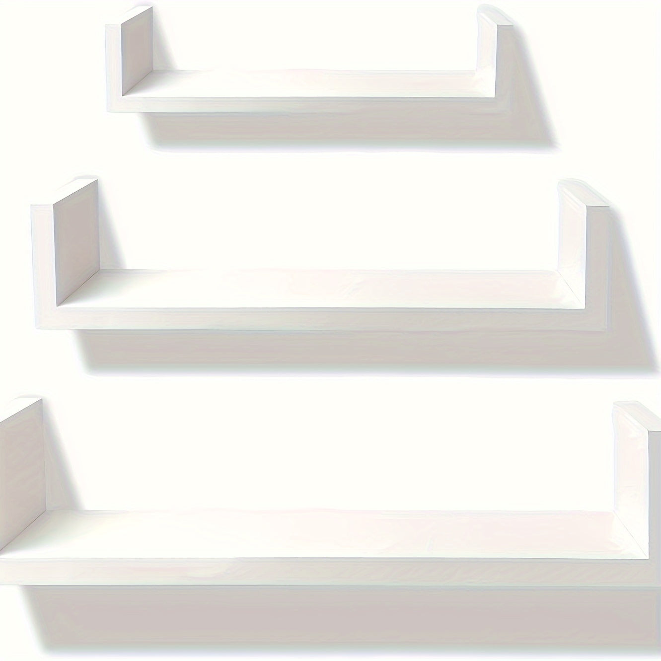 3pcs Modern U Shaped Wall Rack - Minimalist Storage and Decoration Rack