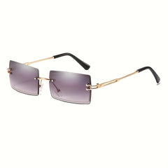 Rimless Sunglasses Gradient Glasses UV400