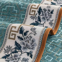 Vintage Geometric Jacquard Sofa Cover Chenille Soft Sectional Couch Cover