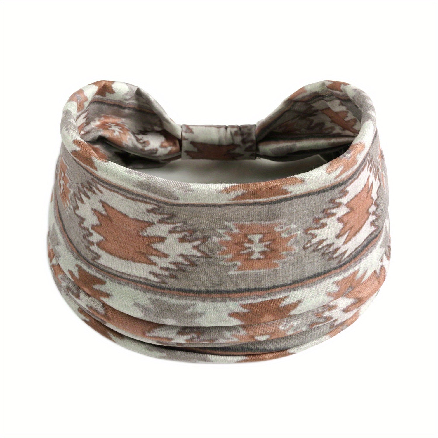 Boho Vintage Headband African Style Hair Band Elastic Wide Knot