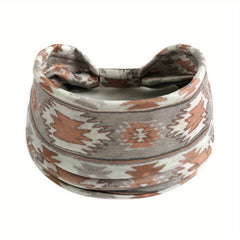 Boho Vintage Headband African Style Hair Band Elastic Wide Knot
