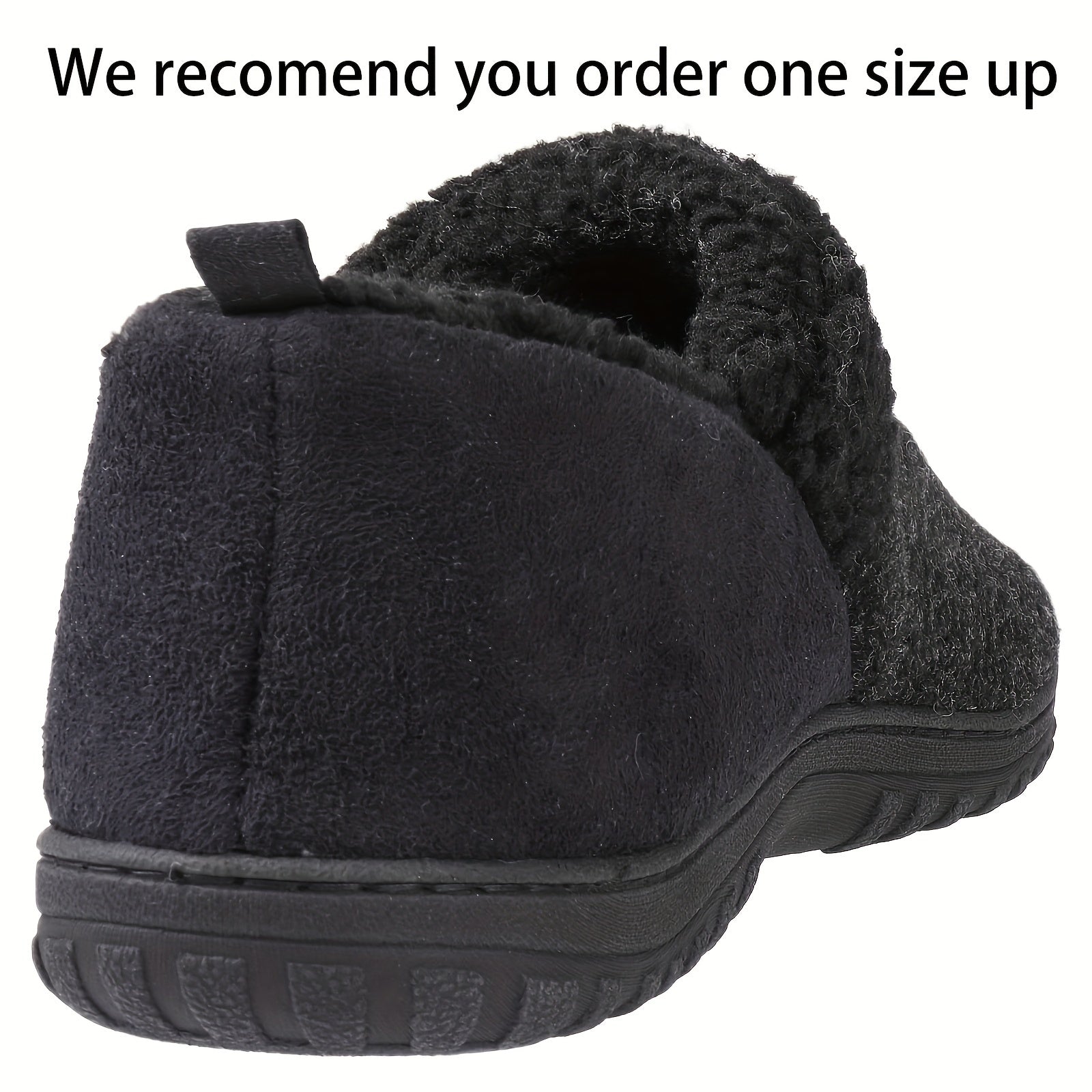 Men's Memory Foam Cozy Slippers With Fleece Lining