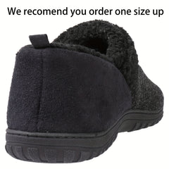 Men's Memory Foam Cozy Slippers With Fleece Lining