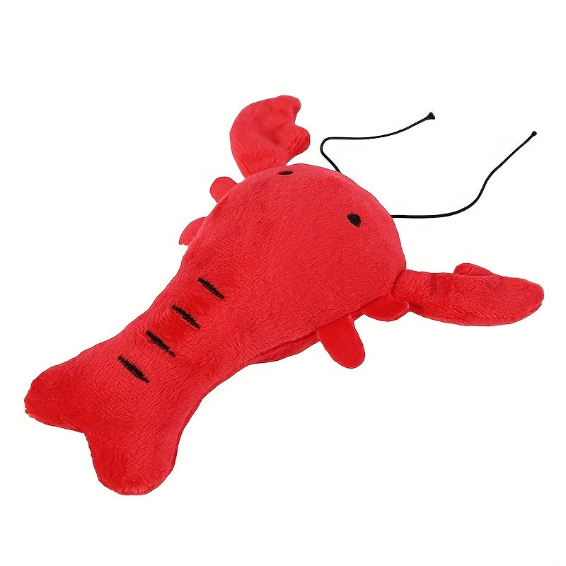 Lobster Pet Chew Toy with Squeaker for Teeth Grinding