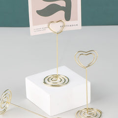 2pcs Golden Love Letter Card Placement Rack Set
