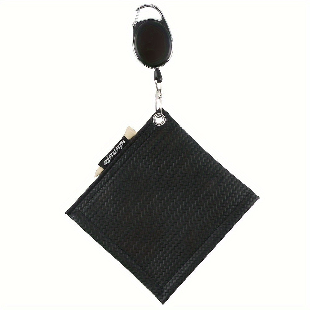 Golf Towel with Hook for Easy Carrying and Ball Cleaning