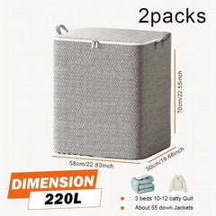Large Capacity Quilt Storage Bag Portable Clothes Packing Cube
