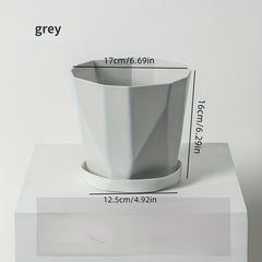 Nordic Style Resin Flower Pot for Green Plants
