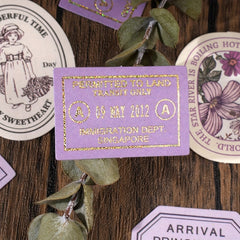 Vintage Butterfly & Floral Sticker Set for Scrapbooking