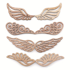 40pcs Wooden Wings for Crafts & Accessories
