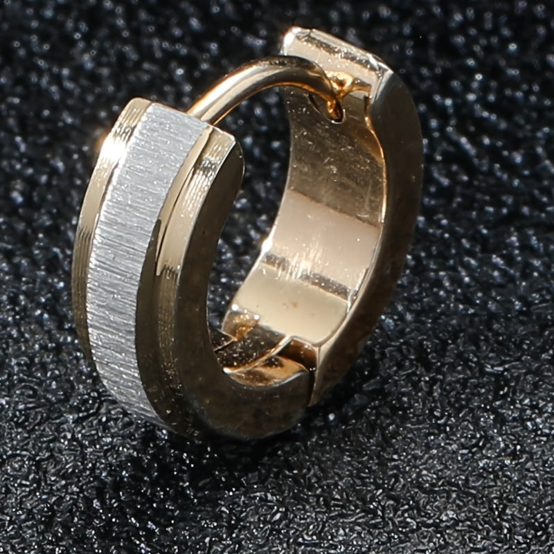 Men's Stainless Steel Hoop Earring