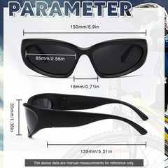 Polarized Wrap Around Sunglasses Vintage Sun Glasses Women Drive Outdoor Sport