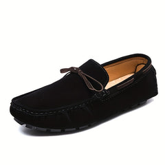 Men's Bowknot Moccasin Loafers Slip-On Shoes