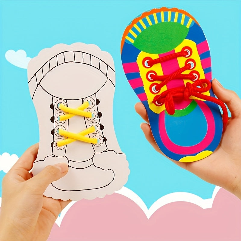 Educational Shoe Lacing Toys - Fine Motor Skills Development