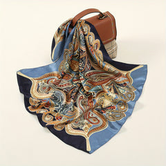 Paisley Print Bandana Classic Boho Square Scarf Neckerchief Hair Accessories
