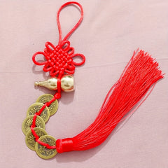 Copper Gourd Chinese Knot Tassel Car Bag Door Handle Decoration