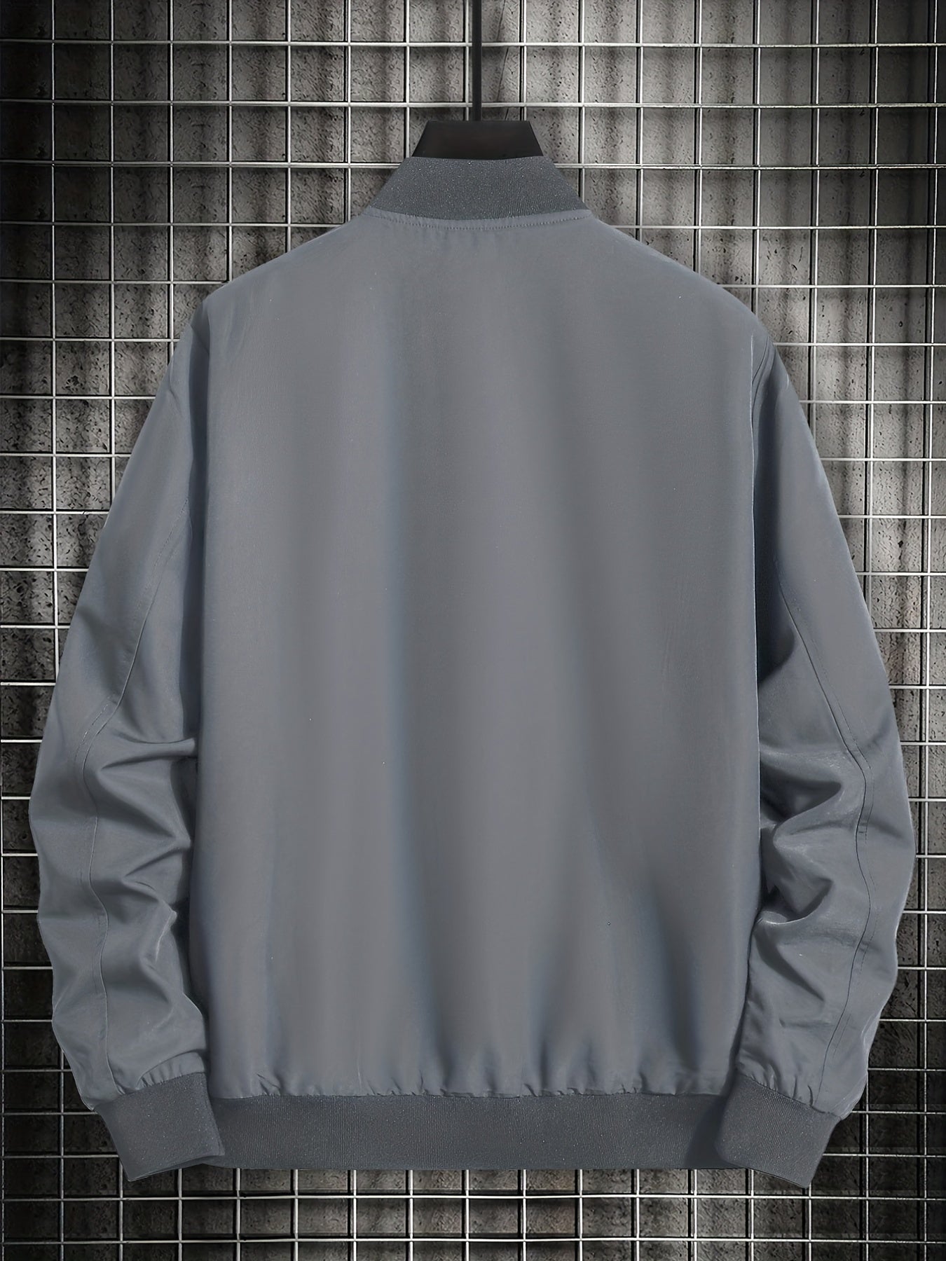 Men's Lightweight Stand Collar Zip Up Jacket