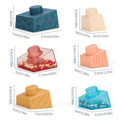 Montessori Baby Sucker Cup Toy Building Block for 1-3 Years Old