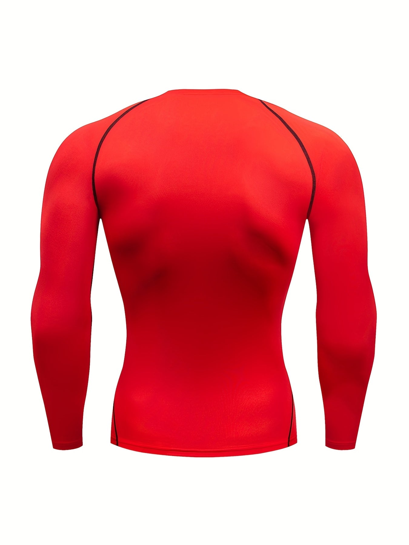 Men's Solid Quick Drying Long Sleeve Compression T-Shirt