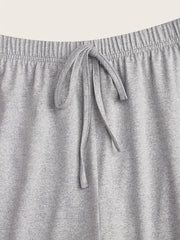  Solid Drop Shoulder Long Sleeve Top & Jogger Pants Outfits