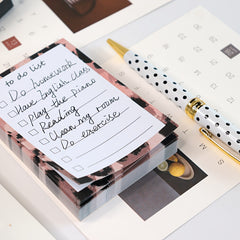 Leopard Pattern Memo Pad Tearable Sticky Note Notepad