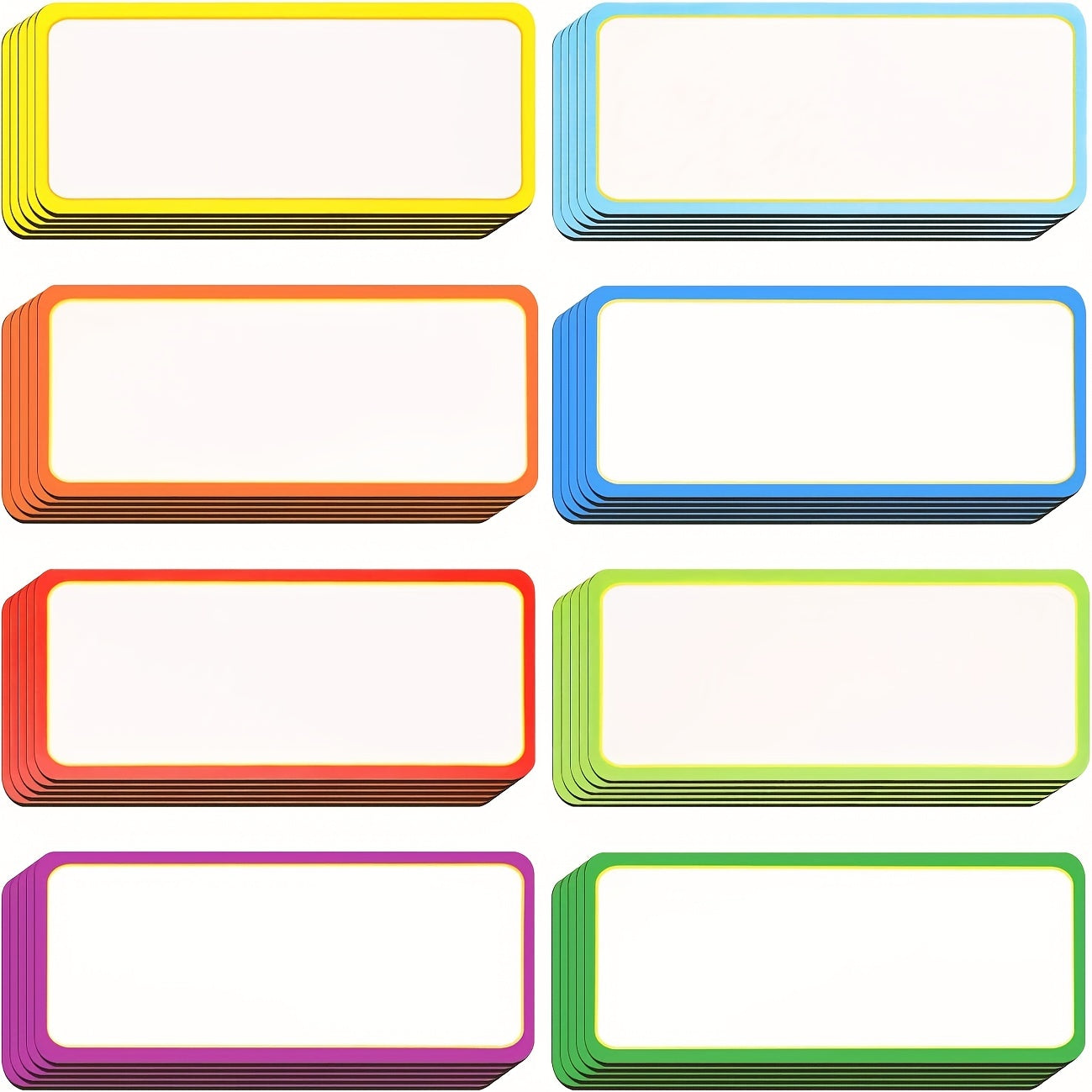 54pcs Magnetic Dry Erase Label Strip - Blank Writable Car Office Garage